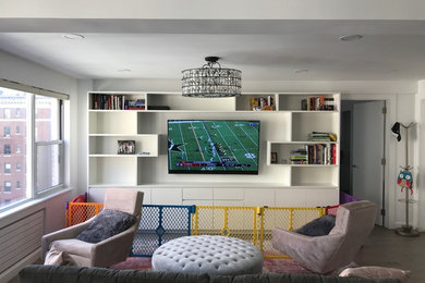 Living room - contemporary living room idea in New York