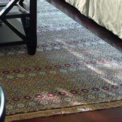 Medallion Brown Rug - India Collection - Rugs