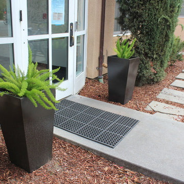Root and Stock | Windsor Tall Square Planter - Brown