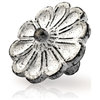 Cosmo Flower 1-5/6 in. Distressed White Cabinet Knob