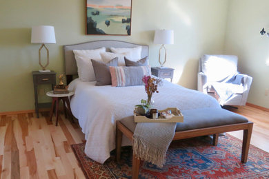Inspiration for a transitional bedroom remodel in Other