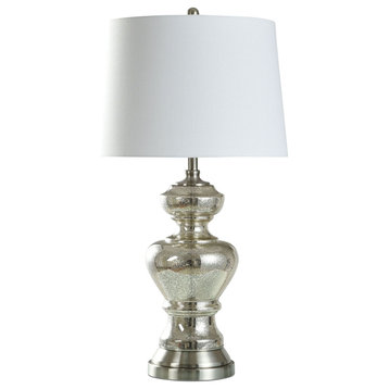 Northbay-Table Lamp-Elegant Silver Mercury Glass With Urn Shaped Base