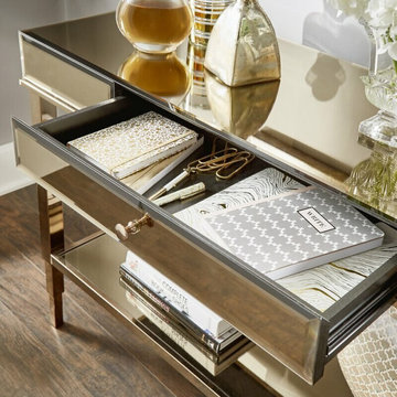 Modern Console Tables with Lucite