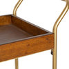 Lloyd Mid-Century Bar Cart, Brown 23x35