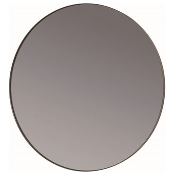 Blomus Rim Round Small Accent Mirror Smoke With Steel Grey