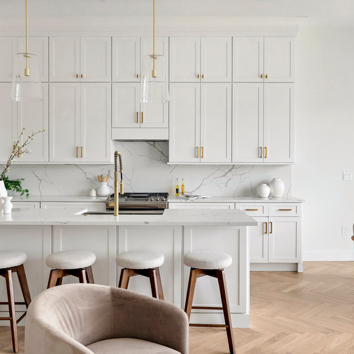 Double Stacked Kitchen Cabinets