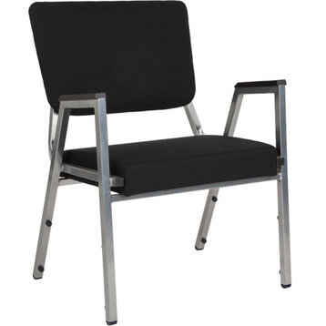 Antimicrobial Bariatric Arm Chair, Black Fabric