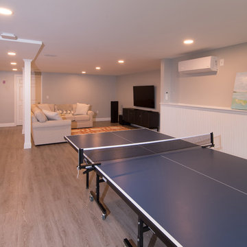 2019 Traditional Basement Entertainment Remodel