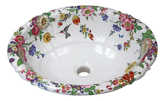 hand painted bathroom sinks uk