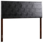 Glory Furniture - Novo Faux Leather Headboard, Black, Full - Versatile Headboard Covered in Durable Faux Leather. Available in all sizes from Twin to King. Adjustable height design allows for the best fit for your mattress. Details include: Faux Leather Upholstering, Adjustable Height, Available in Many Colors, Ships Quickly Via Small Parcel, Can be Mounted to Bed or to Wall with Proper Wood Screws.
