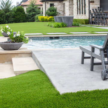 Artificial Grass Pool Project
