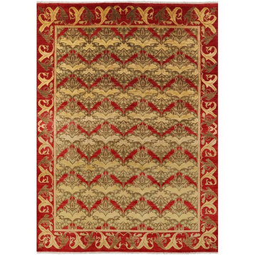 9'x12' William Morris Hand Knotted Wool Oriental Rug, Q1735