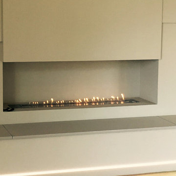 Modern And Special Intelligent Fireline Ethanol Burner With Remote Control