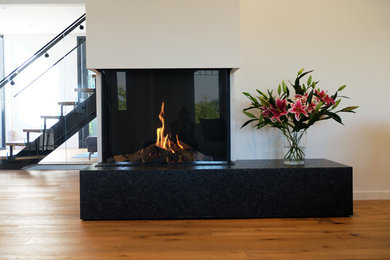 Living room - contemporary living room idea in New York