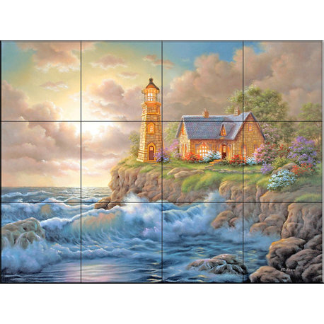 Tile Mural, Beacon Of Hope by Judy Gibson