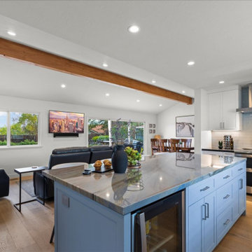 Smokey Blue: Almaden Valley Kitchen Remodel