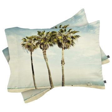 Deny Designs Bree Madden Venice Beach Palms Pillow Shams, King
