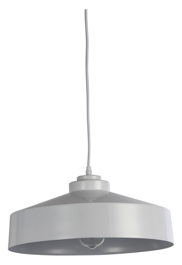 Beaut 1 Light Pendant, White, 16"x16"