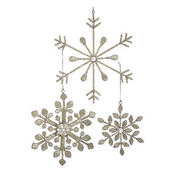SNOWFLAKE ORNAMENTS - SET OF 3 - Products