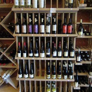 Unique Upright Wine Display TX