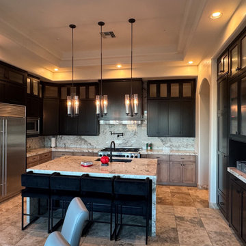 Two Tone Kitchen Reface and Partial Build