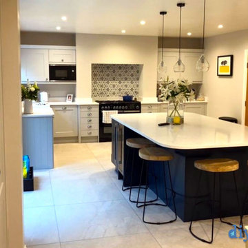 An Innova Stanbury Dove Grey Shaker Kitchen - Real Customer Kitchens 2024