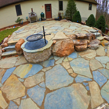 Natural Stone Backyard Makeover