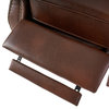 GDF Studio Jasmine 2-Tone Brown Faux Leather Puch Back Recliner