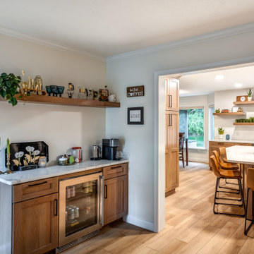Warm and Spacious Kitchen, Coffee Bar & Laundry