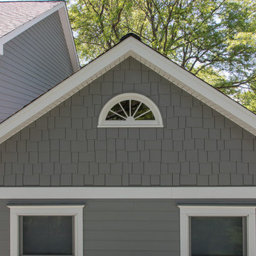 Gray Slate James Hardie siding installation in Naperville + New Roof!