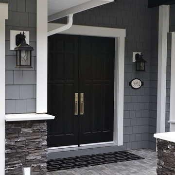 New Home Construction - Gray and White