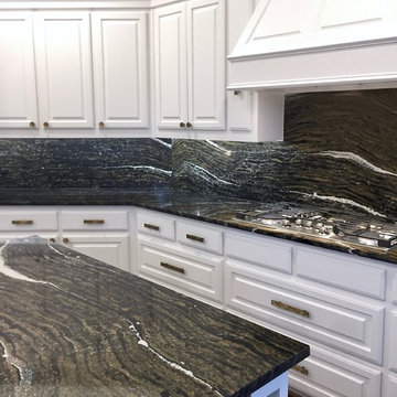 Cambria Golden Dragon Kitchen Installation by Winston Floors + Countertops