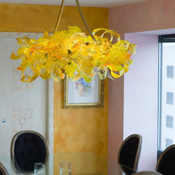 Gold Cirrus chandelier - Chandeliers