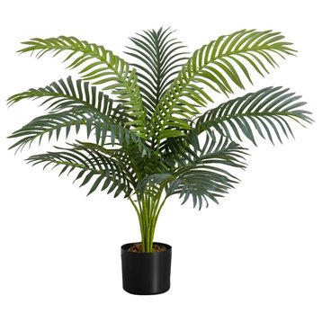 Artificial Plant, 34" Tall, Indoor, Floor, Greenery, Potted, Green Leaves