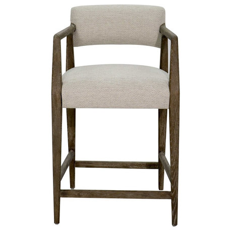 Beverly Counter Stool, Storm Grey Oak, Set of 2