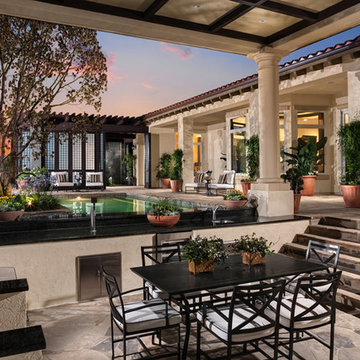 Custom Toll Brother Model Home Pools
