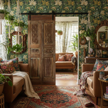 Storybook Spanish Revival Features Floral Motifs and Whimsical Carved Doors