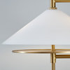 Gesture Table Lamp, Burnished Brass