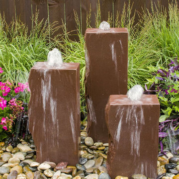 Real Stone Artisan Triple Fountains