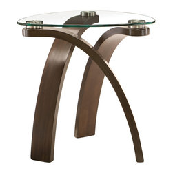 Allure Glass End Table - Side Tables And End Tables