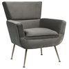 ACME Varik Accent Chair, Gray Velvet
