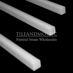 Statuary Marble Italian White Statuario Bullnose Pencil Molding Polished - Products
