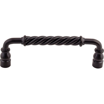 Top Knobs M671 Twist 6 Inch Center to Center Handle Cabinet Pull - Patina Black