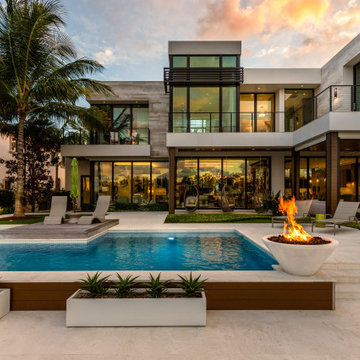 Luxurious Building With a Swimming Pool, Modern House, Remodeling Ideas