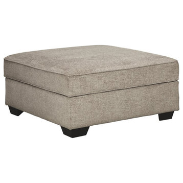 Signature Design by Ashley Bovarian Ottoman with Storage in Stone
