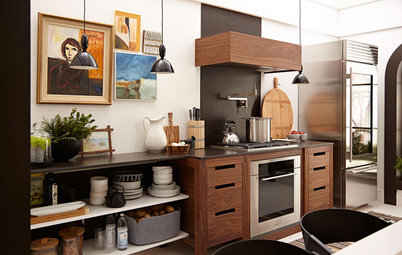 On Display: 10 Stylish (and Tidy) Ways to Arrange Open Kitchen Shelves