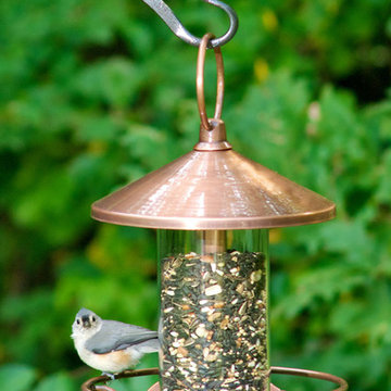 Classic Perch Bird Feeder - Copper Finish by Good Directions