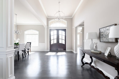 Example of a transitional entryway design in Other