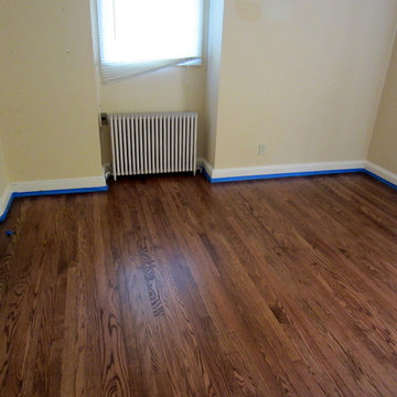 GARDEN CITY - OLD FLOORS REFINISHED WITH NUTMEG STAIN AND BONA TRAFFIC HD