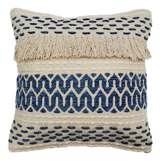 Ojai Blue Bohemian Pillow 20x20 - Pillow Decor